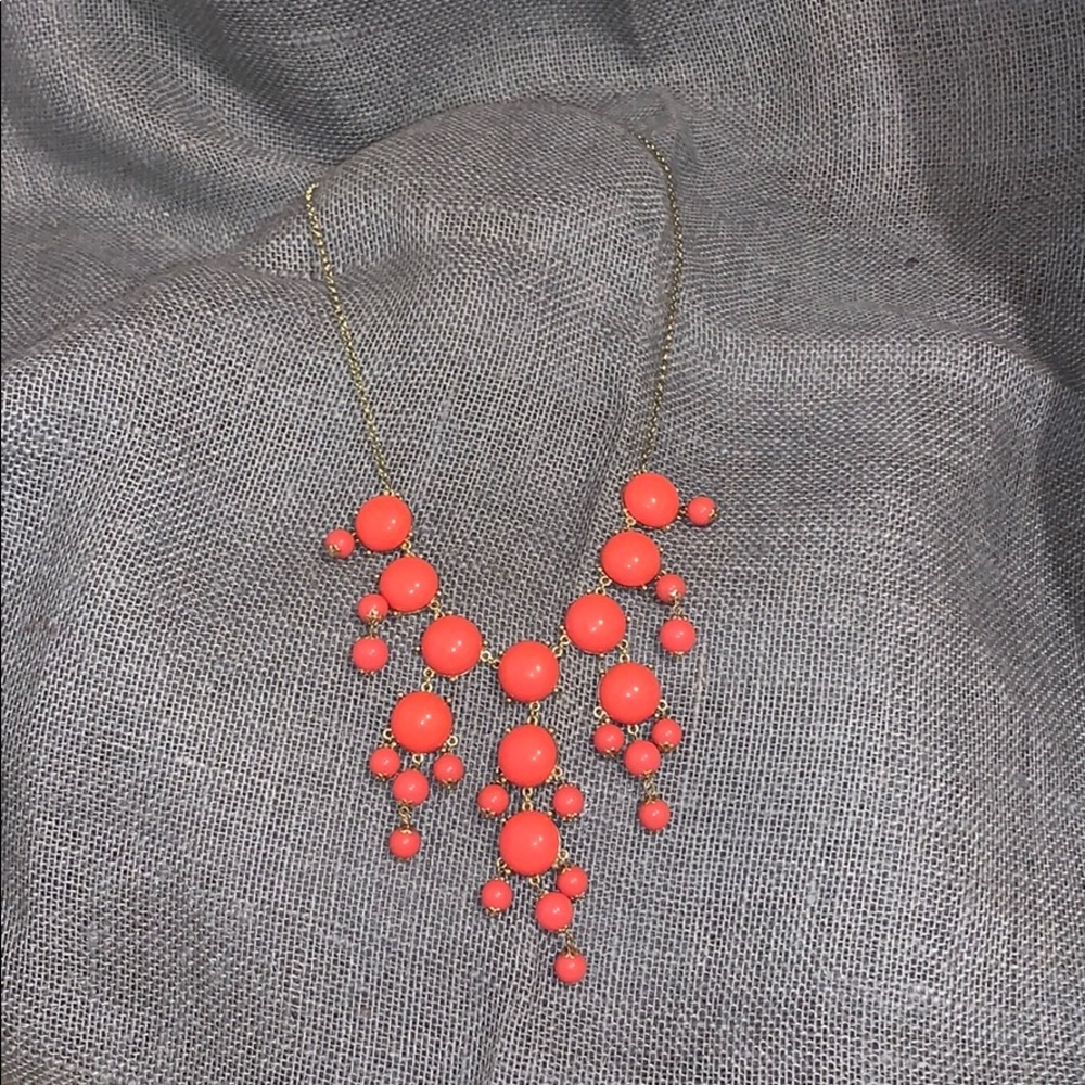 Coral Bubble Statement Necklace - image 1